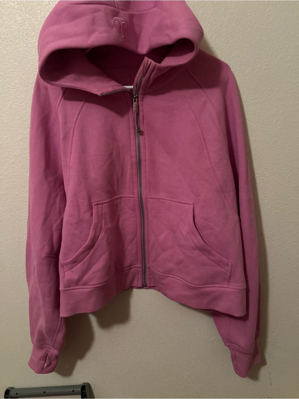 Lululemon Scuba Oversized Full-Zip Hoodie Pink XL/XXL
